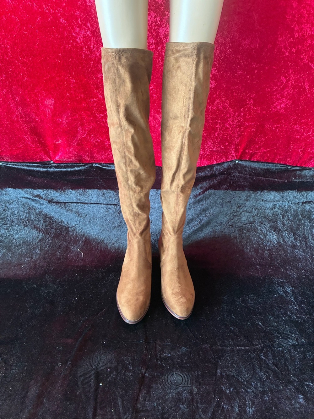 Steve Madden Tall Over-the-Knee Suede Boots in Brown